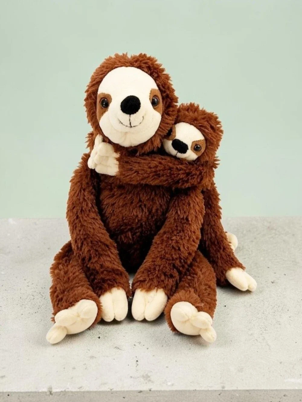 Mom With Attached Baby Plush Sloth Stuffed Animal 18
